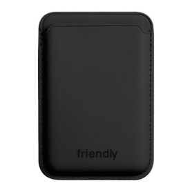 Porte-Cartes Universel en Cuir Synthétique Noir - Compatible Smartphones