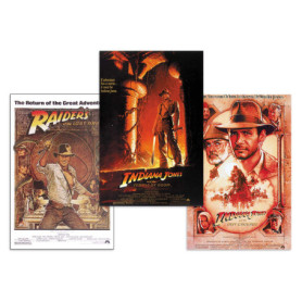Set de 3 Posters Indiana Jones - Affiches Cinématographiques Colorées
