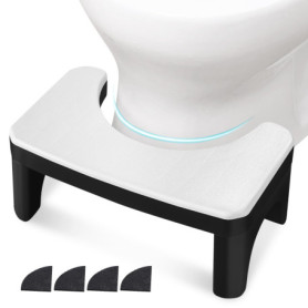 Tabouret Pliant Ergonomique pour Salle de Bains - Idéal pour Toilettes et Douche