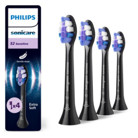Têtes de brosse Philips Sonicare S2 Sensitive - Lot de 4 pour un brossage doux