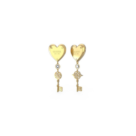 Boucles d'oreilles créoles en acier inoxydable GUESS pour femme