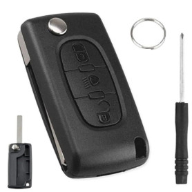 Coque Clé 3 Boutons pour Citroën C4 C5 C6 et Picasso - Kit de Remplacement