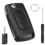 Coque Clé 3 Boutons pour Citroën C4 C5 C6 et Picasso - Kit de Remplacement