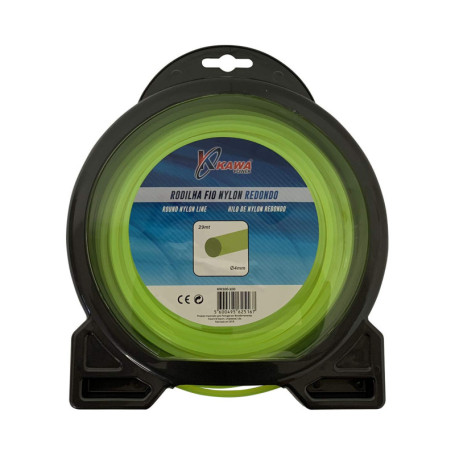 Fil en Nylon Rond KAWAPOWER pour Débroussailleuses - 4 mm x 29 m