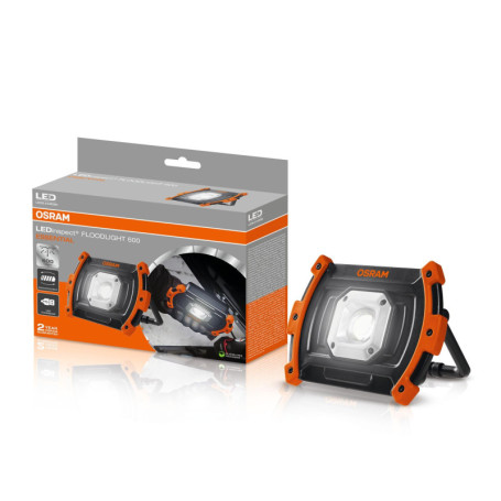 Lampe de travail OSRAM FLOODLIGHT 600 ESSENTIAL - Rechargeable et Multi-Angles
