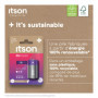 Pack de 2 Piles Alcalines LR14/C 1,5V ItsPOWER - ITSON