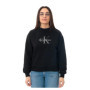 Pull-over Femme Calvin Klein Monologo en French Terry Noir