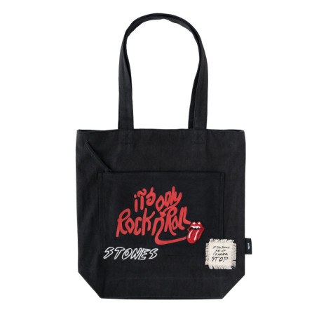 Tote Bag Rolling Stones en Coton - Sac Pratique et Stylé