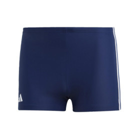 Boxer de Natation adidas Classic 3-Stripes pour Homme - Bleu Marine et Blanc