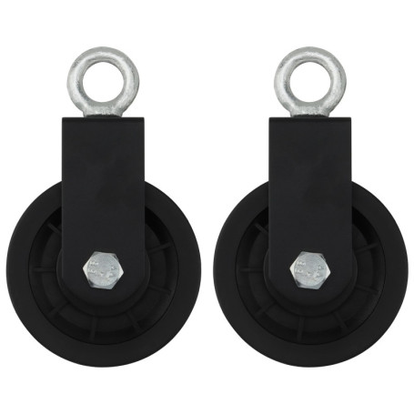 NAMYEUT Lot de 2 Poulies de Câble 90 mm pour Fitness et DIY