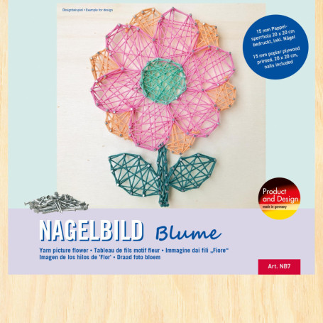 Kit de String Art Floral Pebaro - Décoration Créative pour Ongles et Bricolage