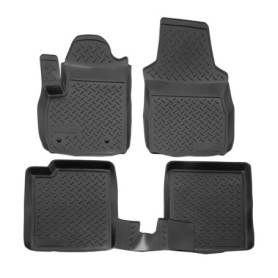 Tapis de Sol Antidérapant en Caoutchouc TPE pour Fiat Panda 2 (2003-2012) - Noir