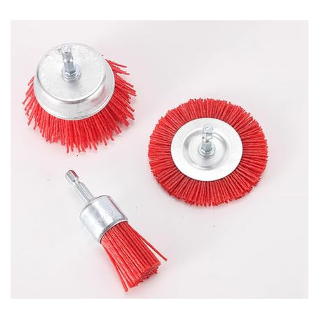 Ensemble de 8 Brosses Abrasives en Nylon Zuxbolf pour Perceuse