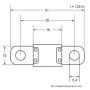 Fusible Midi Restagraf 125 A - Protection Circuit Électrique pour Automobile et Industrie