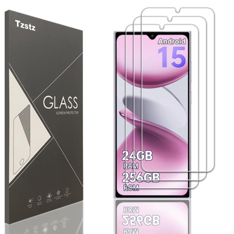 Protecteur d'Écran en Verre Trempé Tzstz pour OUKITEL C61/C61 Pro - 3 Pièces