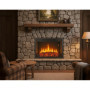 Insert Électrique à Encastrer Chemin'Arte Oxford XL 76cm - Effet Flammes LED 2000W