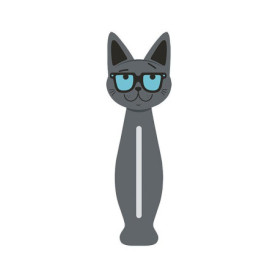 Set de 4 Pinces Multicolores pour Linge et Cuisine - Modèle Chat Intello