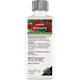 Engrais Liquide Premium pour Rosiers Grimpants et Buissons - POFLO 500ml