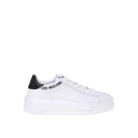 Sneakers Love Moschino Polja - Élégance et Confort en Blanc