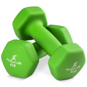 Haltères en Néoprène ProsourceFit 4 LB avec Poignée Antidérapante