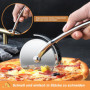 Coupe-Pizza SURFOU en Acier Inoxydable - Roulette de 6,5 cm pour Découpe Précise