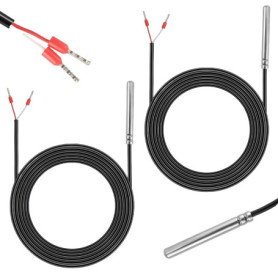 Lot de 2 capteurs de température numérique Pt1000 avec câble PVC