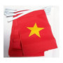 Guirlande Drapeaux du Vietnam - 4 Mètres avec 20 Fanions en Polyester