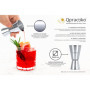 Verre Doseur Double en Acier Inoxydable Qpractiko - 30/60 ml pour Cocktails