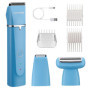 Kit de Toilettage BarberBoss pour Homme - Tondeuse Rechargeable Étanche avec 3 Têtes Interchangeables