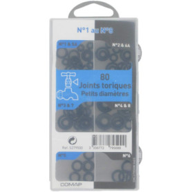 Coffret de 80 Joints Toriques d'Étanchéité pour Robinet - Grands Diamètres