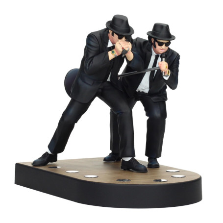 Figurine Chantante Jake et Elwood des Blues Brothers - 18 cm avec Lumière Multicolore