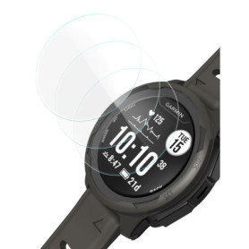 Sinoacc Protection Écran en Verre Trempé pour Garmin Instinct 2 - 3 Pièces Anti-Rayures