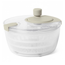 Essoreuse à Salade Amazon Basics 4L - Sans BPA, Couleur Gris Lin