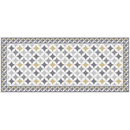 Tapis en Vinyle Multicolore Vilber Trevi - Antidérapant et Résistant aux Taches