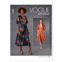 Robe Vogue Patterns V1801ZZ pour Femme - Taille L à XXL avec Poches