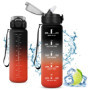 Gourde Sport Vikaster 1L avec Paille - Étanche et Réutilisable, Idéale pour le Camping et la Gym