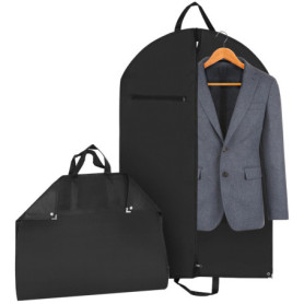 Housse de Costumes QWORK 100x60cm avec Poche Zippée - Tissu Hydrofuge