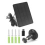 Panneau Solaire QWORK 4W avec Adaptateur Type-C et Câble de 3m pour Caméra de Sécurité Extérieure