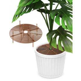Lot de 2 Protections de Sol pour Pots de Plantes - Ø 30 cm - Anti-Chats et Enfants
