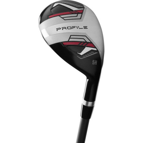 Hybride de Golf Wilson Profile Homme - Rouge et Noir, Flex Régulier