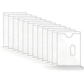 Etui Transparent 12 Pièces pour Cartes Bancaires et d'Identité
