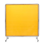 Rideau de Soudage Mobile VEVOR avec Cadre - Écran de Protection Jaune 1,8x1,8 m