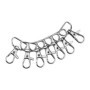 Lot de 20 Mousquetons Pivotants en Alliage de Zinc pour Bijoux et Artisanat
