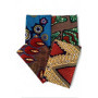 Tissu Wax Africain Imprimé - 4 Coupons Multicolores pour Couture et DIY