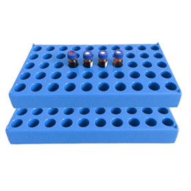 Lot de 2 supports empilables pour fioles 12 mm - Rangement pratique