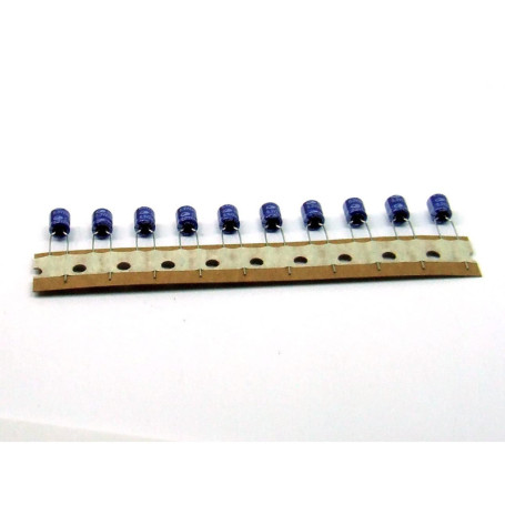 Pack de 10 Condensateurs Électrolytiques 220uF 6.3V - POPESQ