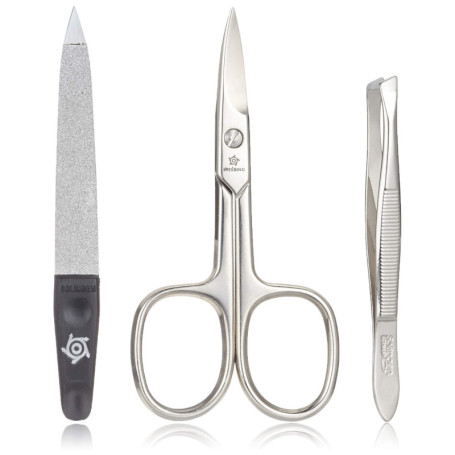 Trousse de Toilette en Cuir Nappa Turquoise - Set de 3 Pièces Pfeilring