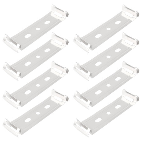 Lot de 8 Clips de Fixation pour Tubes Lumineux LED - Installation Facile et Durable