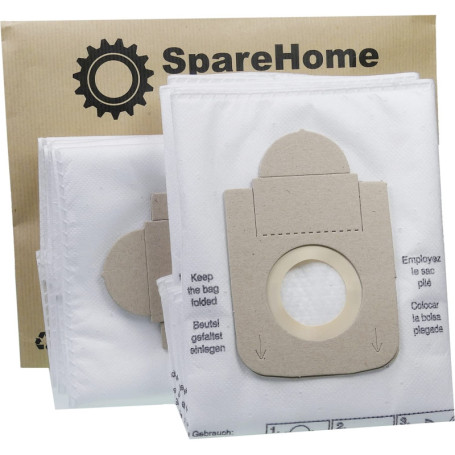 SpareHome Lot de 10 Sacs Filtrants et 2 Microfiltres pour Aspirateur Rowenta