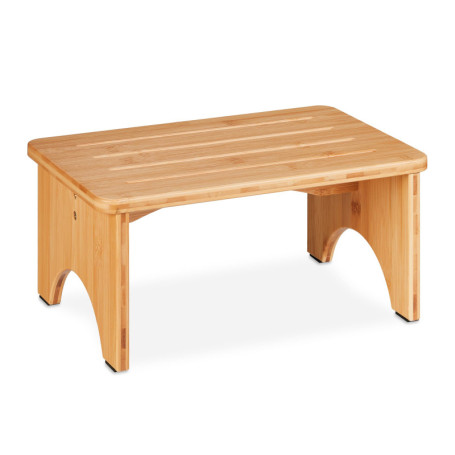 Tabouret en Bambou Nature Relaxdays - Pratique et Élégant pour Salle de Bain, Cuisine ou Salon